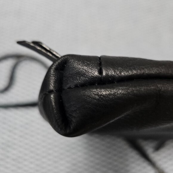 Elliott Lucca Gwen Black Leather Crossbody Bag with Gold-Tone Hardware - Picture 6 of 8